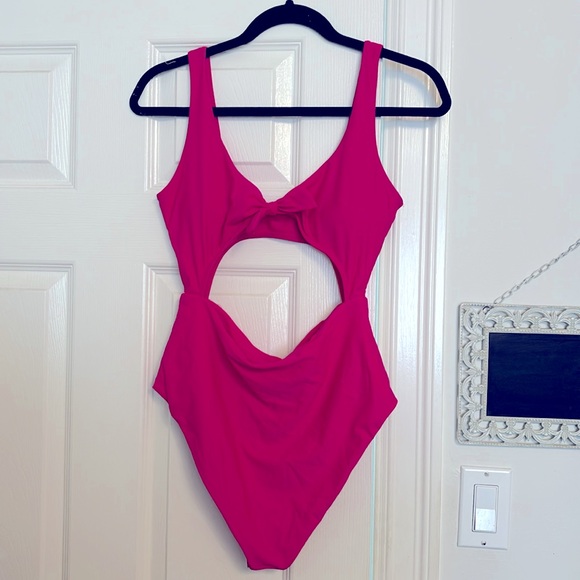 Pink One Piece Bathing Suit - Picture 1 of 3